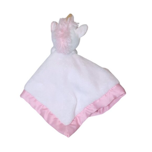 2020 Carter's Unicorn White Pink Lovey Security Blanket 14" X 14" - Picture 3 of 5